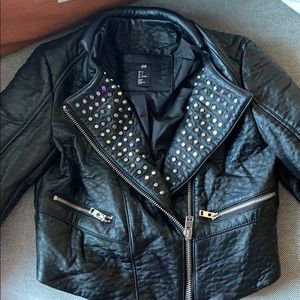 Faux leather jacket